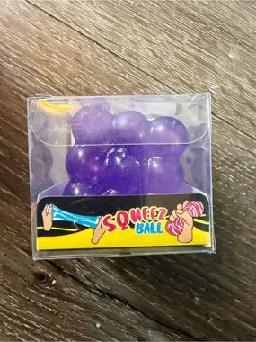squishy purple glitter bubble cube slow rise